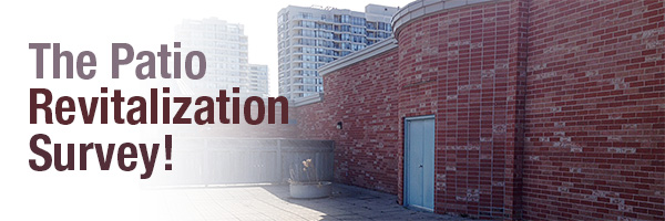 Patio Revitalization Survey discussion